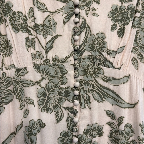 Bohme Green Floral Midi Dress - Picture 2 of 10